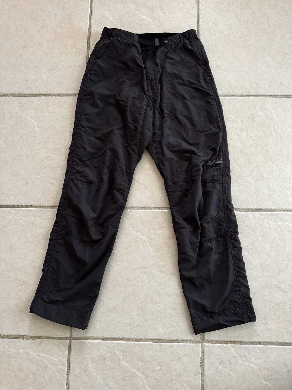 Vintage Nautica Competition Technical Nylon Fleece Lined Pants